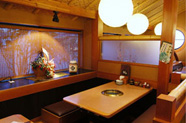 焼肉赤牛水戸店内